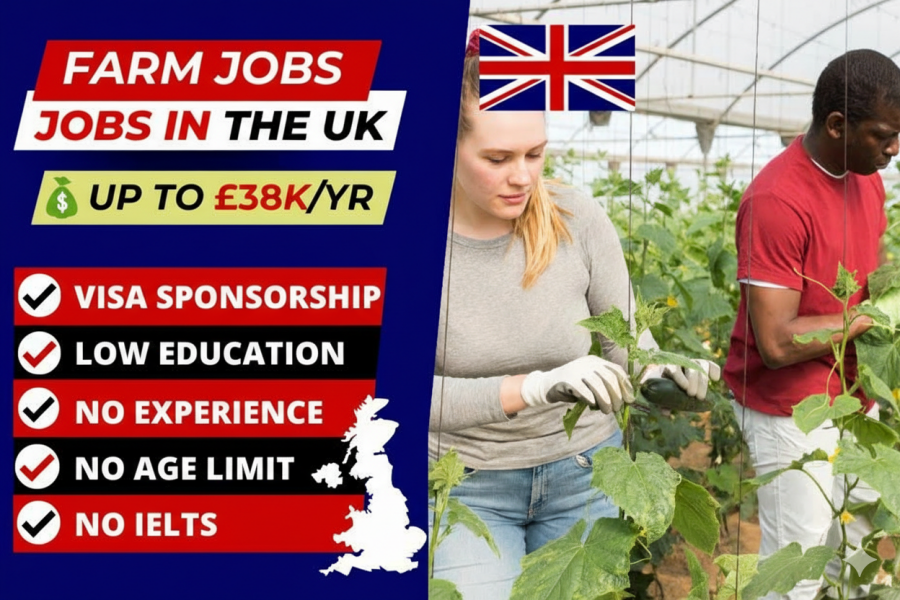 Farm Worker Jobs in UK with Work Visa Sponsorship